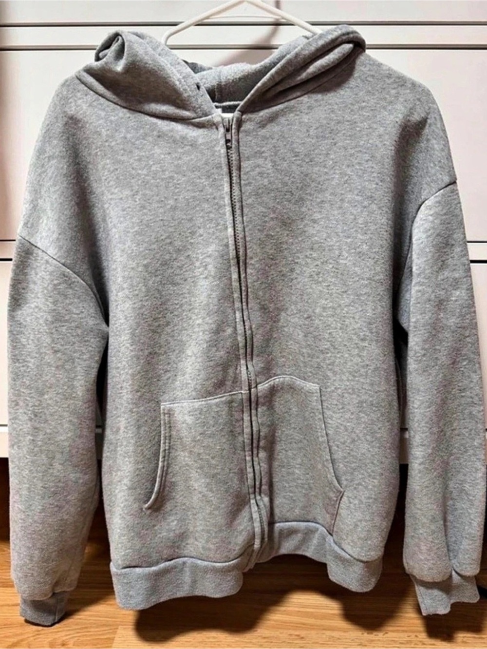 Gray Full-Zip Hoodie